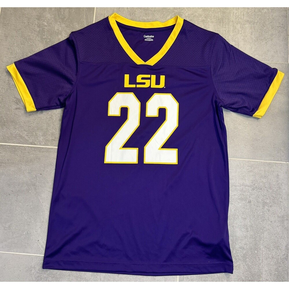 LSU Tigers Purple The Cut Jersey / T-shirt by Captivating Size Medium